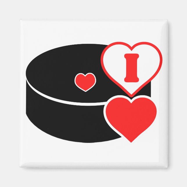 Íman Eu adoro hóquei (Frente)