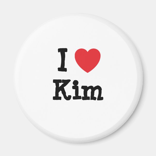Íman Eu adoro Kim Heart-Shirt (Frente)