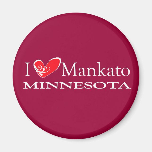 Íman Eu Adoro Mankato Minnesota (Frente)