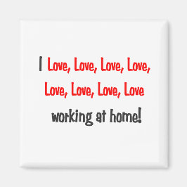 Íman Eu adoro o amor trabalhando em casa