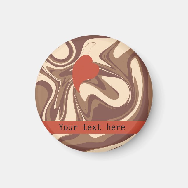 Íman Eu adoro o costume do cappuccino (Frente)