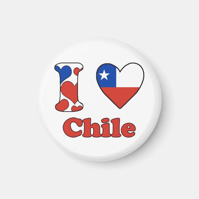 Íman Eu adoro o ímã do Chile (Frente)