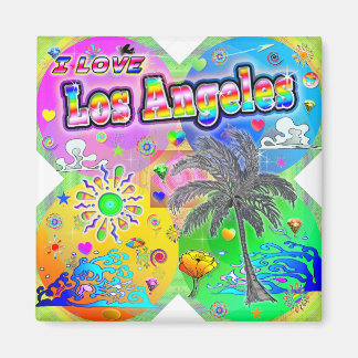 Íman Eu adoro o Magnet de Los Angeles Quadro Seasons
