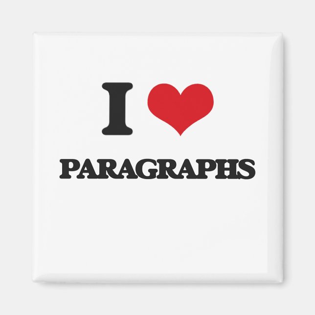 Íman Eu Adoro Parágrafos (Frente)