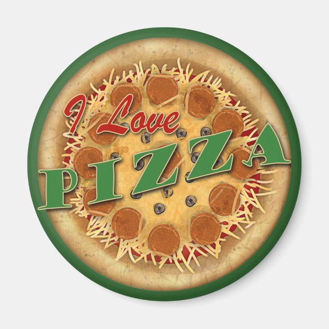 Íman Eu Adoro Pizza (Frente)