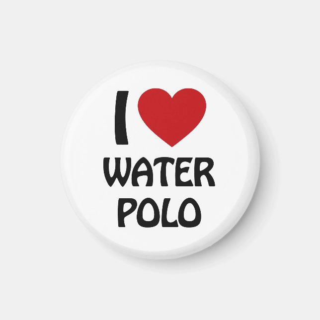 Íman Eu adoro polo aquático (Frente)