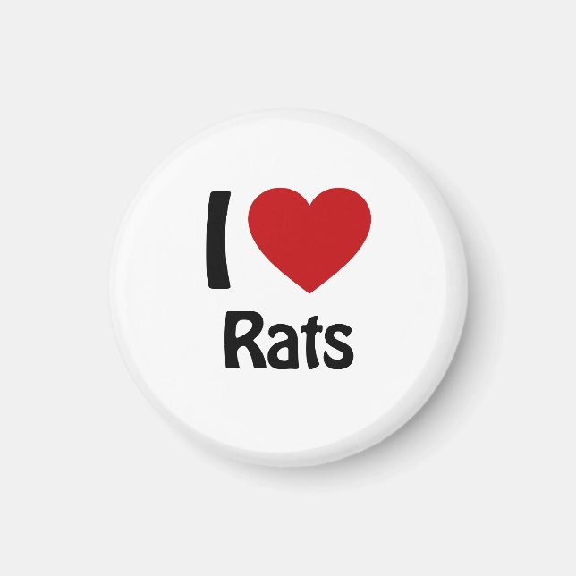 Íman Eu adoro ratos (Frente)