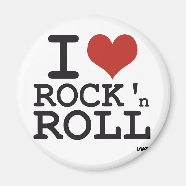 Íman Eu adoro Rock and roll (Frente)