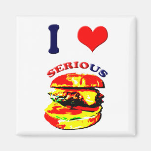 Íman Eu Adoro Sérios Burgers