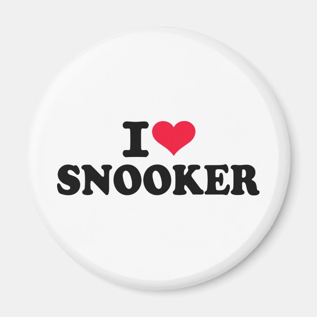Íman Eu adoro snooker (Frente)