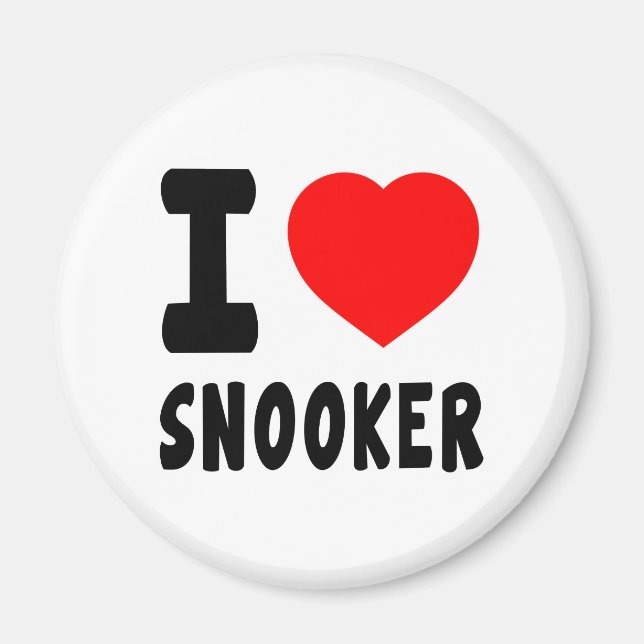 Íman Eu Adoro Snooker (Frente)