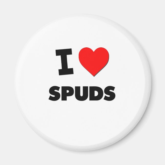 Íman Eu adoro Spuds (Frente)