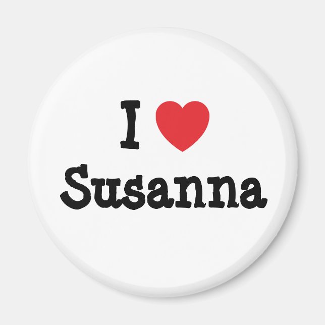 Íman Eu adoro Susanna Heart T-Shirt (Frente)