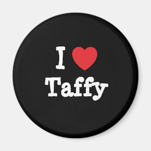 Íman Eu adoro Taffy Heart Shirt
