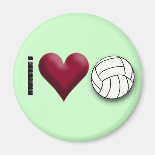 Íman Eu adoro vôlei (Frente)