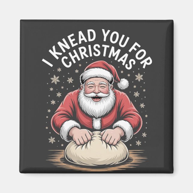 Íman Eu amasso você para o Natal Padaria Cozinheiro Pap (Frente)