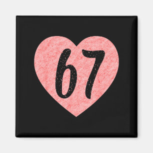 Íman Eu Amo 67 Engraçado Eu Amo 67 Aniversário Para Hom