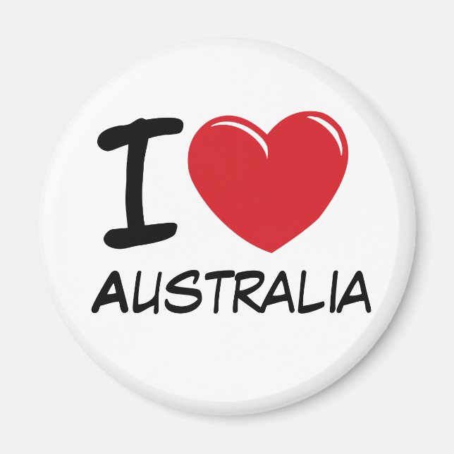 Íman Eu amo a Austrália (Frente)
