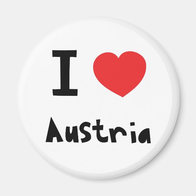 Íman Eu amo a Áustria (Frente)