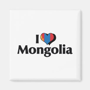 Íman Eu Amo a Bandeira da Mongólia