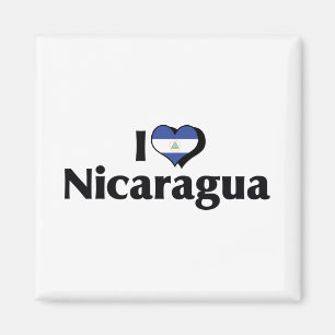 Íman Eu Amo a Bandeira da Nicarágua