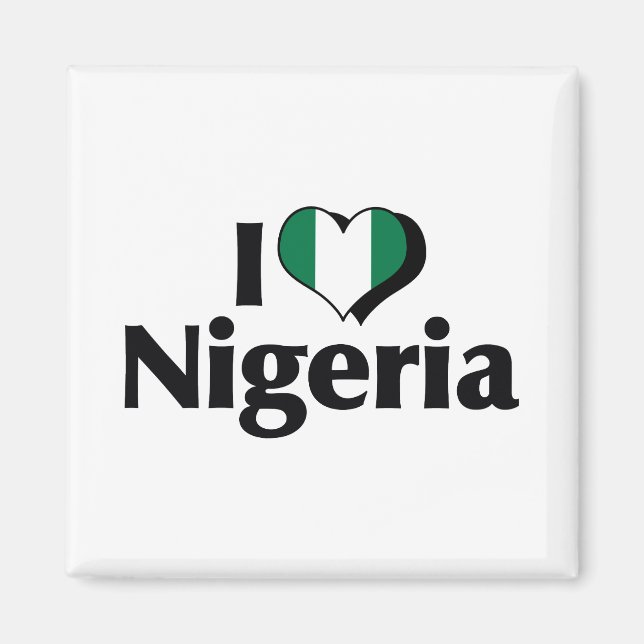 Íman Eu Amo a Bandeira da Nigéria (Frente)