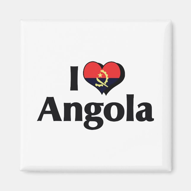Íman Eu Amo a Bandeira de Angola (Frente)