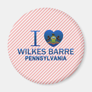 Íman Eu amo a barra de Wilkes, PA
