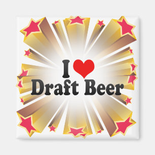 Íman Eu amo a cerveja de esboço