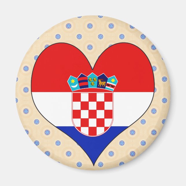Íman Eu amo a Croácia (Frente)