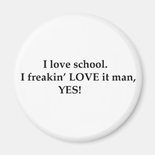 Íman Eu amo a escola. Amo-o, cara!