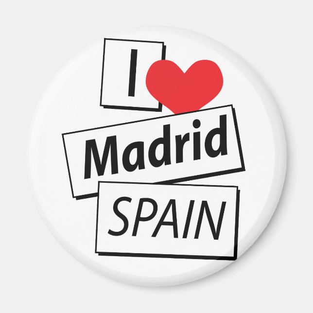 Íman Eu amo a Espanha de Madrid (Frente)
