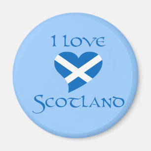 Íman Eu amo a imã de geladeira de Scotland