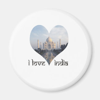 Íman Eu amo a Índia com Taj Mahal