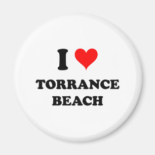 Íman Eu amo a praia Califórnia de Torrance