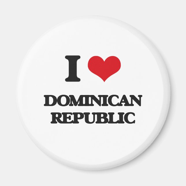 Íman Eu amo a República Dominicana (Frente)