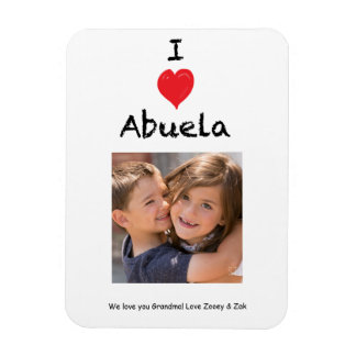 Íman Eu Amo Abuela Photo Magnet Keepsasaame