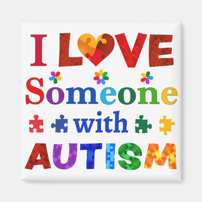 Íman Eu amo alguém com AUTISM (Frente)