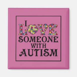 Íman "Eu amo alguém com autismo "