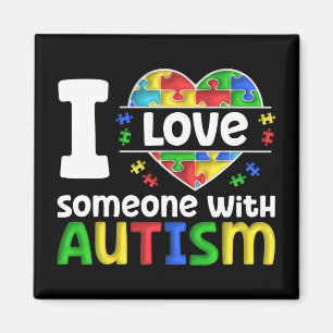 Íman Eu Amo Alguém Com Autismo, Presente De Consciência