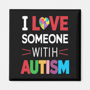 Íman Eu Amo Alguém Com Autismo Sensibilização Homens Mu