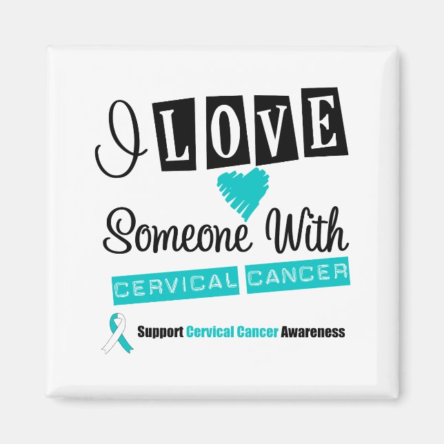Íman Eu Amo Alguém Com Cancer Cervoso (Frente)