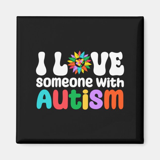 Íman Eu Amo Alguém Com Consciência do Autismo Mãe de Au (Frente)