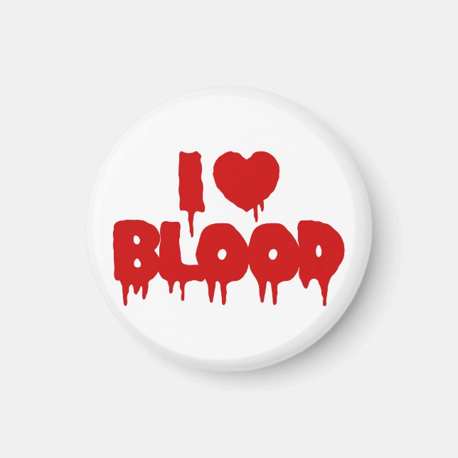 ÍMAN EU AMO [AMO] SANGUE (Frente)