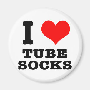 Íman Eu AMO (AMOR) meias tubulares
