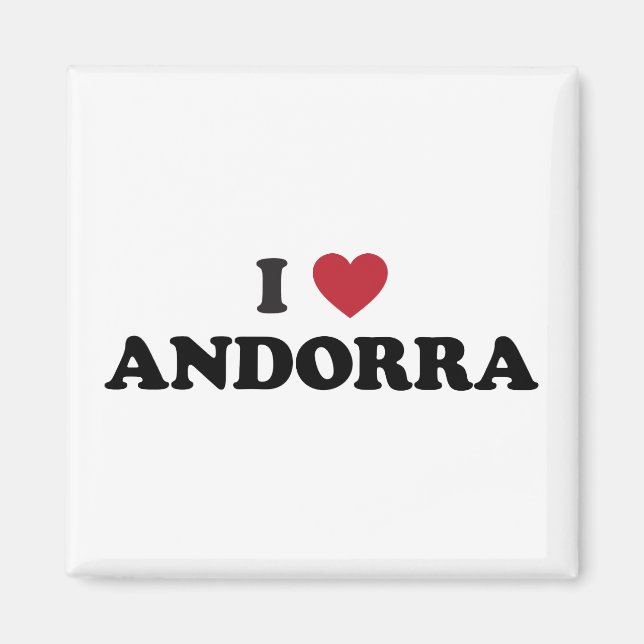 Íman Eu amo Andorra (Frente)