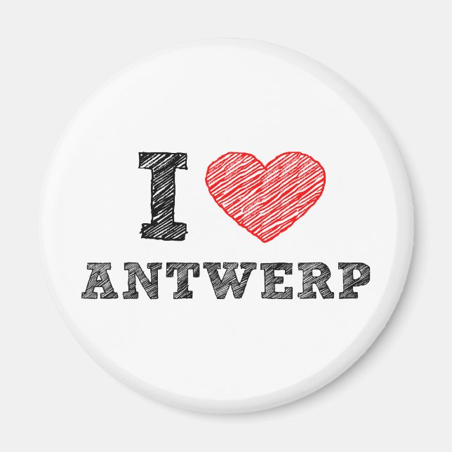 Íman Eu Amo Antuérpia (Frente)