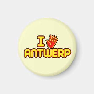 Íman Eu amo Antuérpia (a mão)