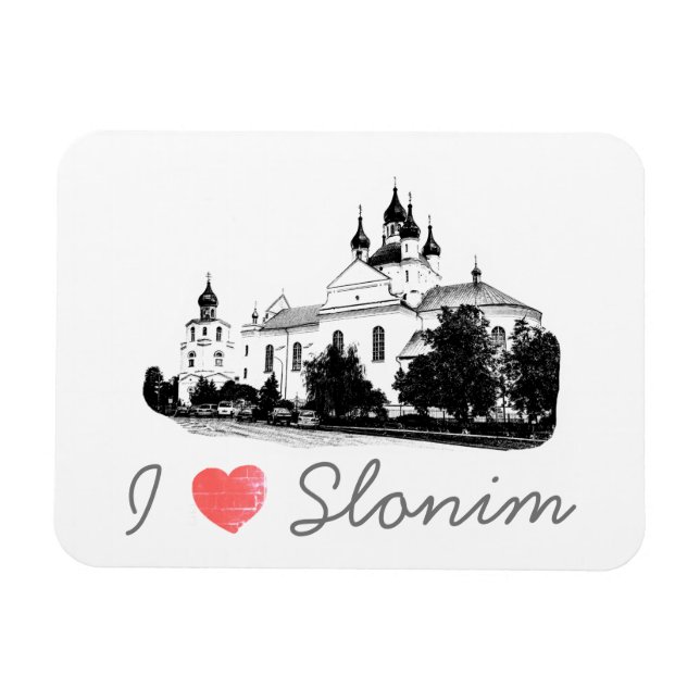Íman Eu Amo Arquitetura Slonim Belarus (Horizontal)