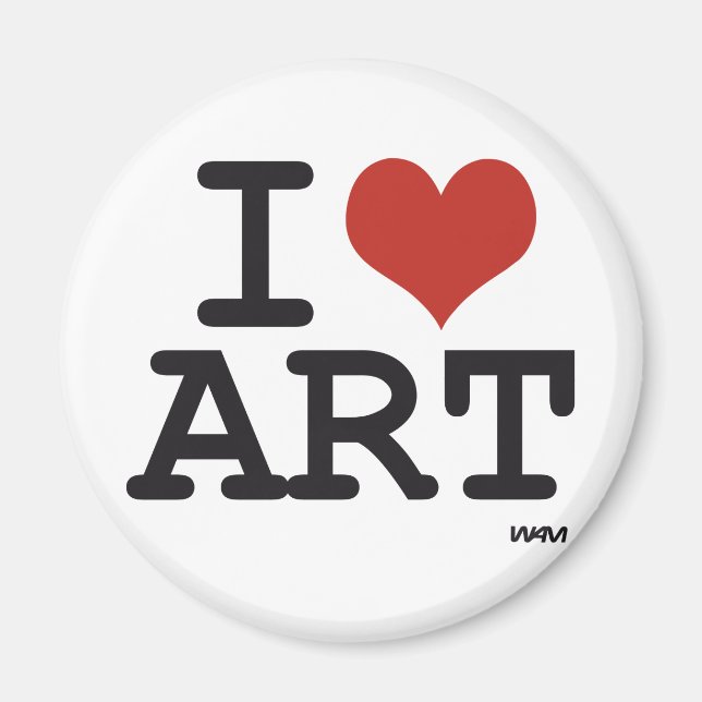 Íman Eu amo arte (Frente)